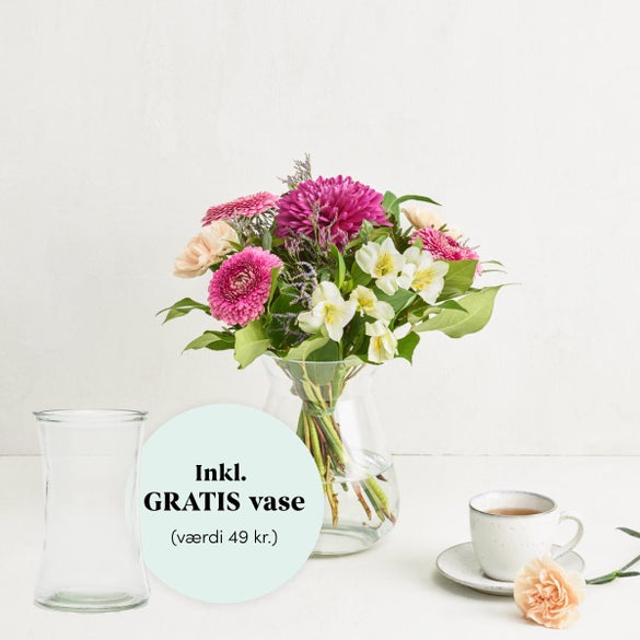 Den venlige med GRATIS vase